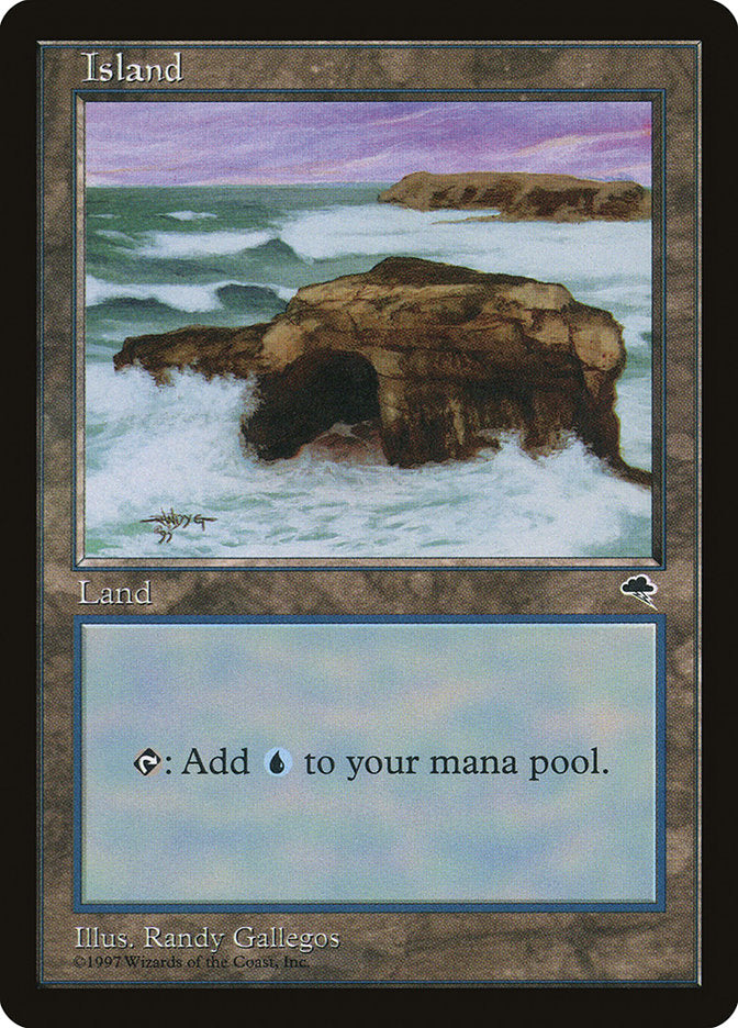 Island (Signature on Left) [Tempest] MTG Single Magic: The Gathering    | Red Claw Gaming