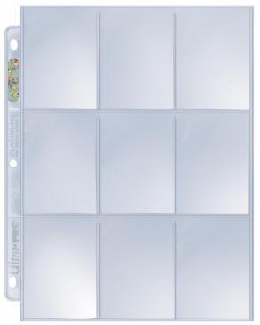 9-Pocket Platinum Page for Standard Size Cards Pages Ultra Pro    | Red Claw Gaming