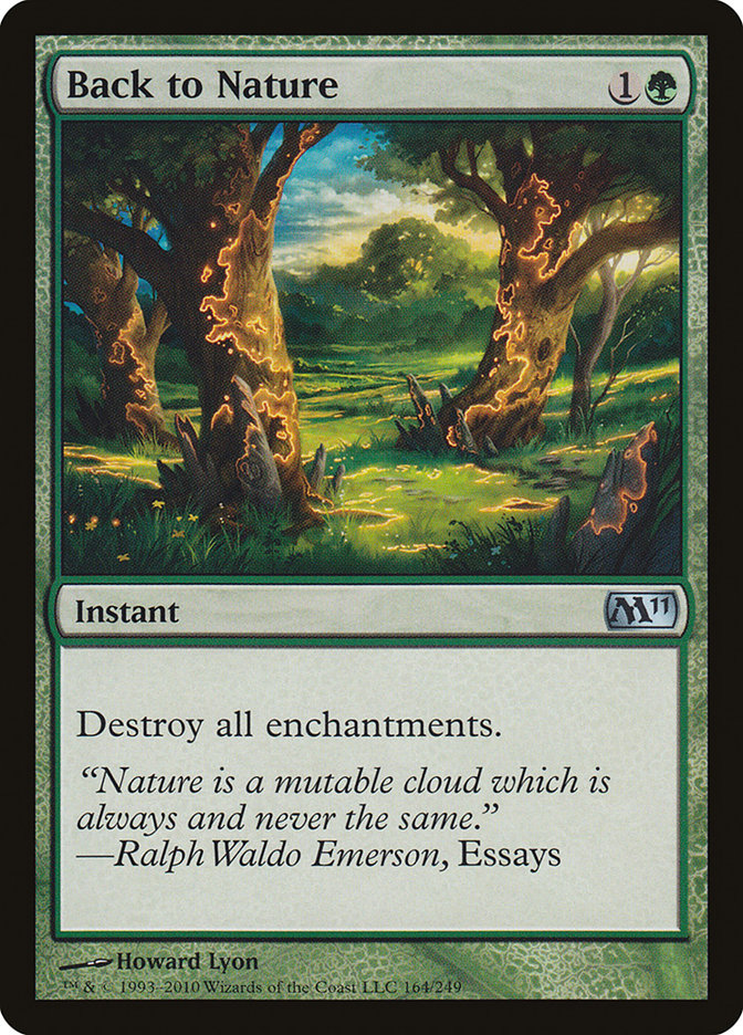 Back to Nature [Magic 2011] MTG Single Magic: The Gathering    | Red Claw Gaming