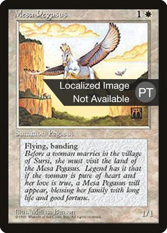 Mesa Pegasus [Fourth Edition (Foreign Black Border)] MTG Single Magic: The Gathering    | Red Claw Gaming