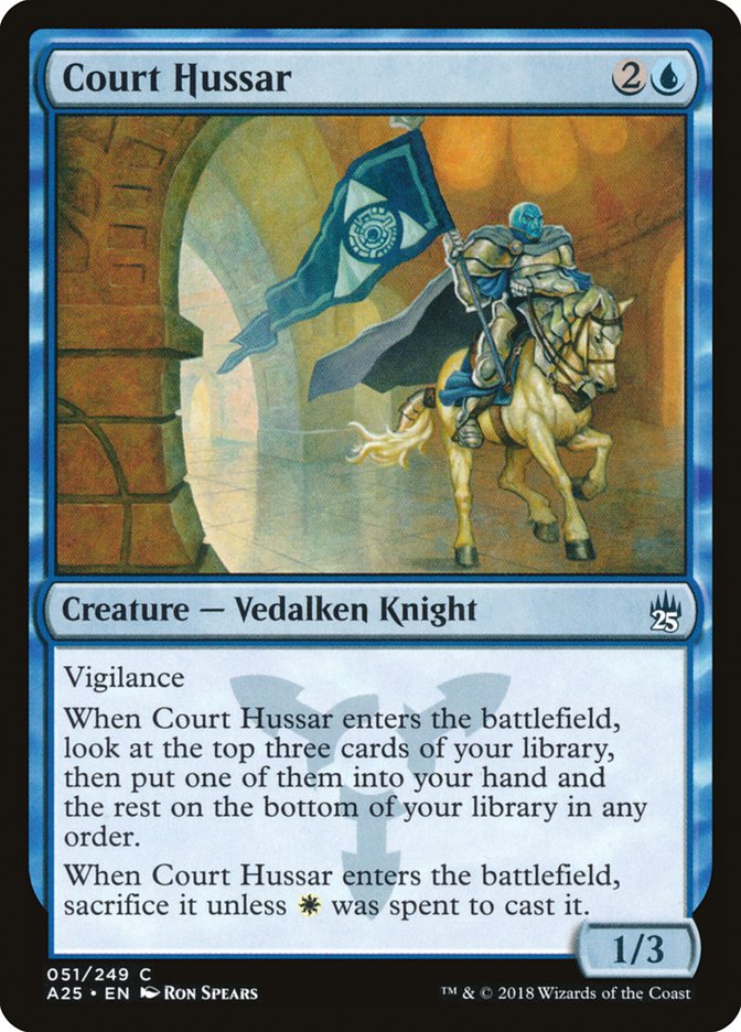 Court Hussar [Masters 25] MTG Single Magic: The Gathering    | Red Claw Gaming