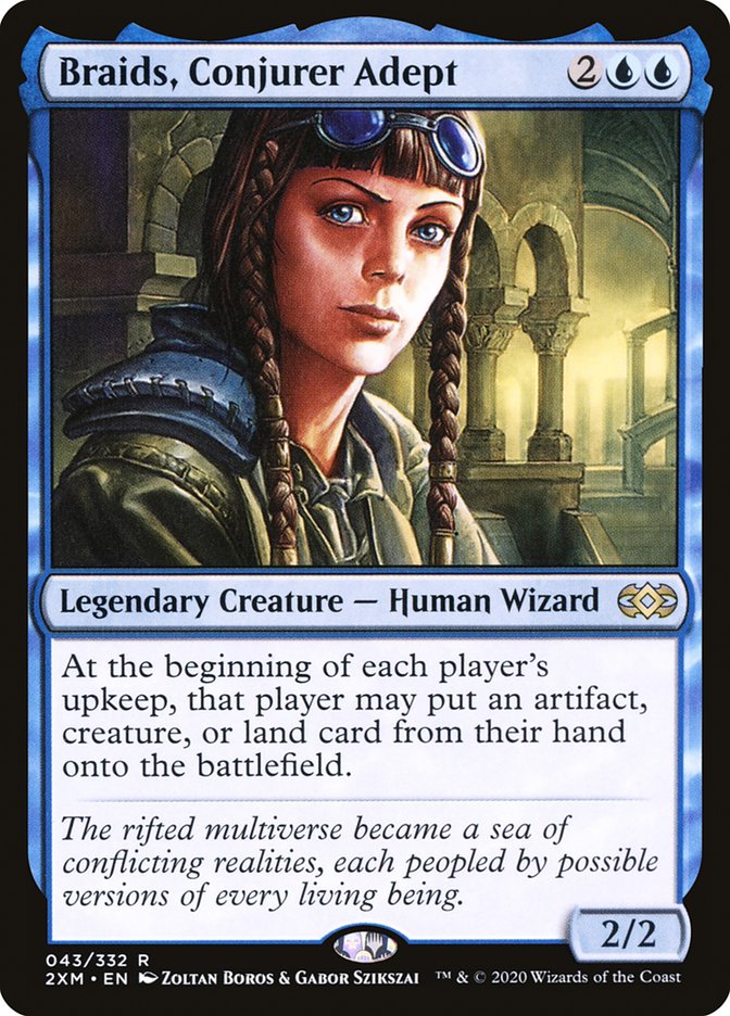 Braids, Conjurer Adept [Double Masters] MTG Single Magic: The Gathering    | Red Claw Gaming