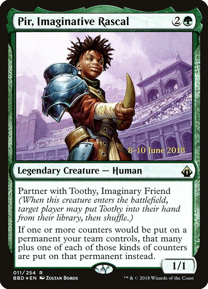 Pir, Imaginative Rascal [Battlebond Prerelease Promos] MTG Single Magic: The Gathering    | Red Claw Gaming
