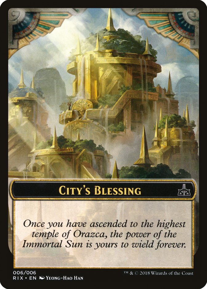 City's Blessing [Rivals of Ixalan Tokens] MTG Single Magic: The Gathering    | Red Claw Gaming