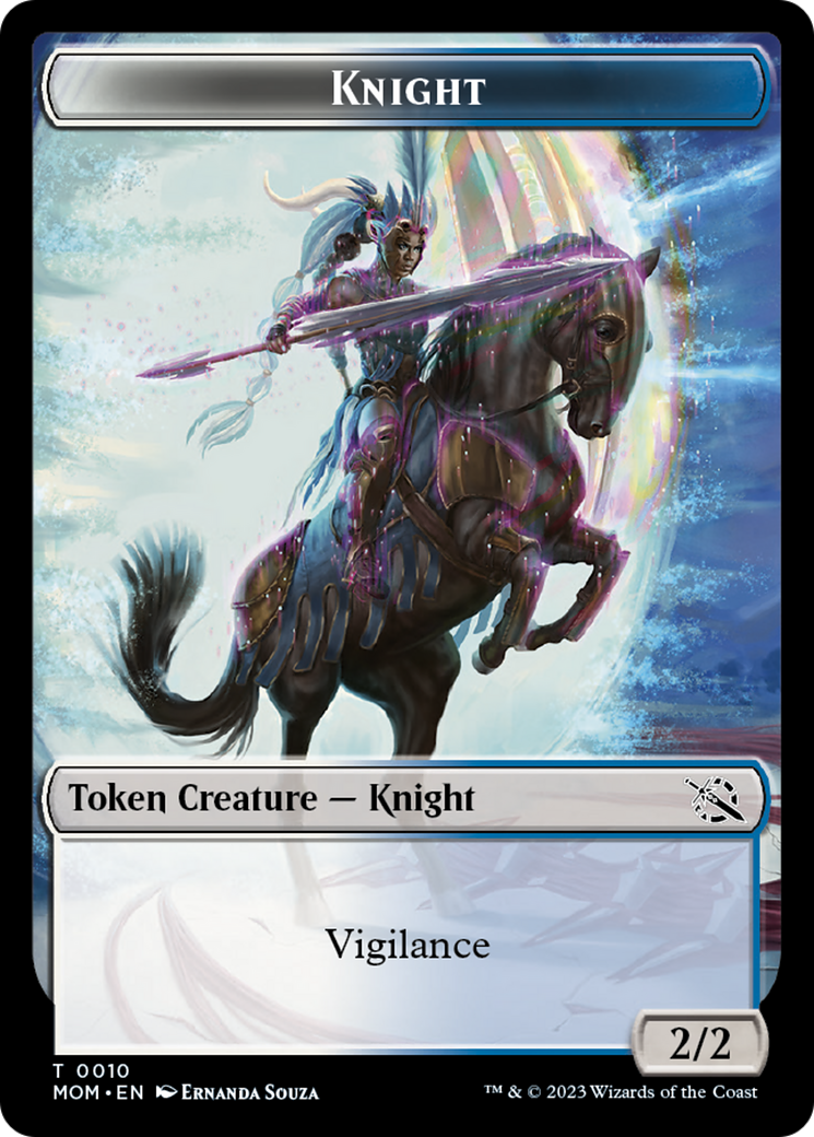 Knight Token [March of the Machine Tokens] MTG Single Magic: The Gathering    | Red Claw Gaming