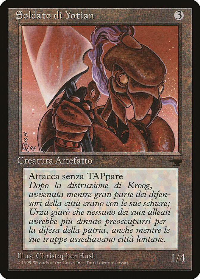 Yotian Soldier (Italian) - "Soldato di Yotian" [Rinascimento] MTG Single Magic: The Gathering    | Red Claw Gaming