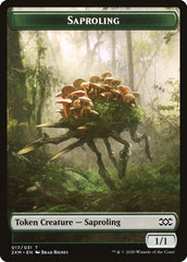 Plant // Saproling Double-Sided Token [Double Masters Tokens] MTG Single Magic: The Gathering    | Red Claw Gaming