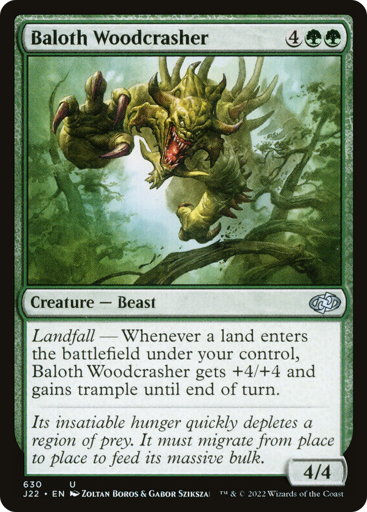 Baloth Woodcrasher [Jumpstart 2022] MTG Single Magic: The Gathering    | Red Claw Gaming