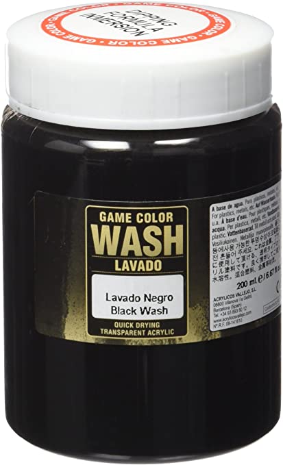Black Wash 200ml Vallejo Game Wash Vallejo    | Red Claw Gaming