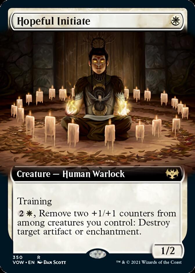 Hopeful Initiate (Extended Art) [Innistrad: Crimson Vow] MTG Single Magic: The Gathering    | Red Claw Gaming