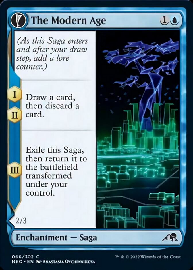 The Modern Age // Vector Glider [Kamigawa: Neon Dynasty] MTG Single Magic: The Gathering    | Red Claw Gaming