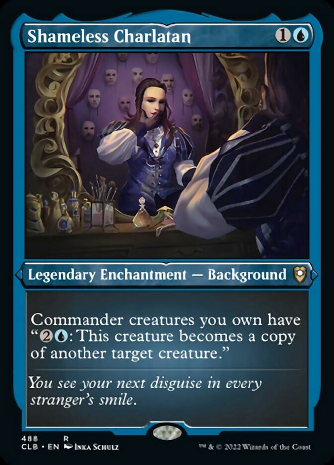 Shameless Charlatan (Foil Etched) [Commander Legends: Battle for Baldur's Gate] MTG Single Magic: The Gathering    | Red Claw Gaming