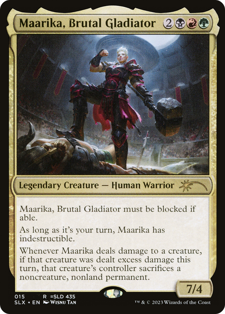 Maarika, Brutal Gladiator [Secret Lair: Universes Within] MTG Single Magic: The Gathering    | Red Claw Gaming