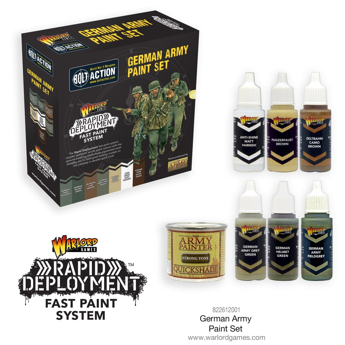 Bolt Action German Paint Set Accessories Warlord Games    | Red Claw Gaming