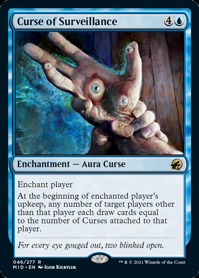 Curse of Surveillance [Innistrad: Midnight Hunt] MTG Single Magic: The Gathering    | Red Claw Gaming