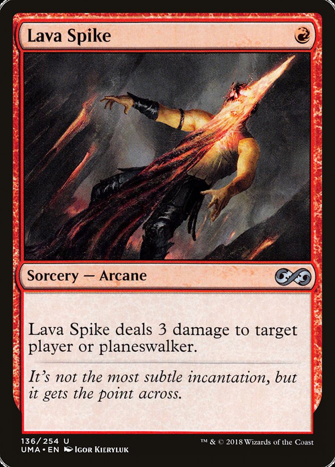 Lava Spike [Ultimate Masters] MTG Single Magic: The Gathering    | Red Claw Gaming