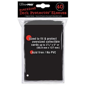40ct Black Oversized Deck Protectors 40ct Deck Protectors Ultra Pro    | Red Claw Gaming
