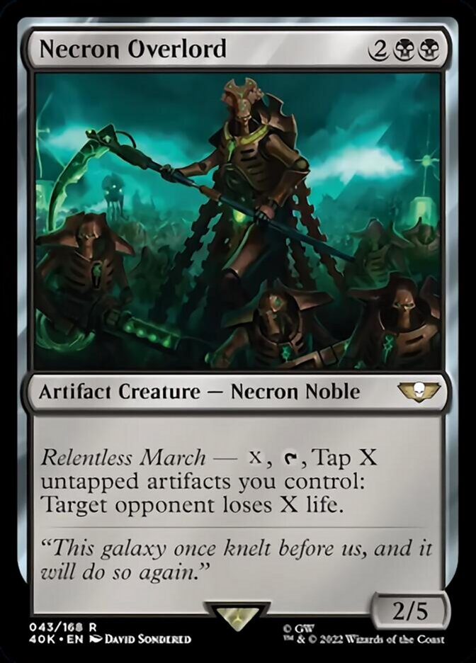 Necron Overlord [Warhammer 40,000] MTG Single Magic: The Gathering    | Red Claw Gaming