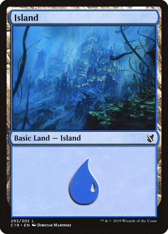 Island (293) [Commander 2019] MTG Single Magic: The Gathering    | Red Claw Gaming