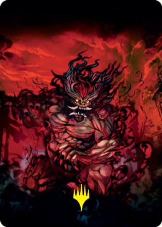 Vessel of the All-Consuming Art Card (Gold-Stamped Signature) [Kamigawa: Neon Dynasty Art Series] MTG Single Magic: The Gathering    | Red Claw Gaming