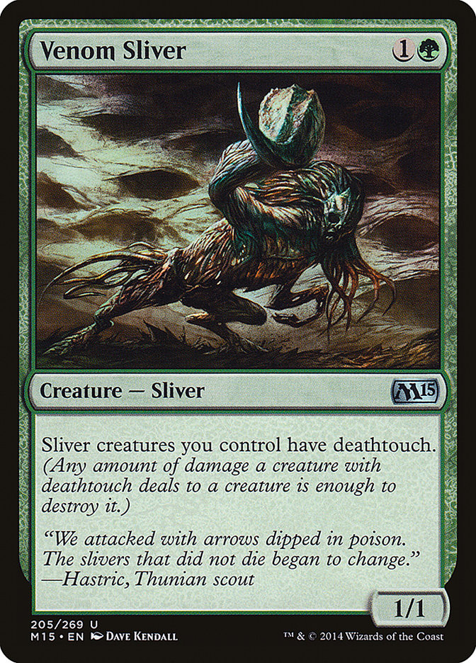 Venom Sliver [Magic 2015] MTG Single Magic: The Gathering    | Red Claw Gaming