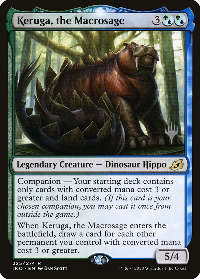 Keruga, the Macrosage (Promo Pack) [Ikoria: Lair of Behemoths Promos] MTG Single Magic: The Gathering    | Red Claw Gaming