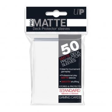 50ct Pro-Matte White Standard Deck Protectors Deck Protectors Ultra Pro    | Red Claw Gaming
