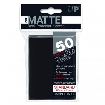 50ct Pro-Matte Black Standard Deck Protectors Deck Protectors Ultra Pro    | Red Claw Gaming