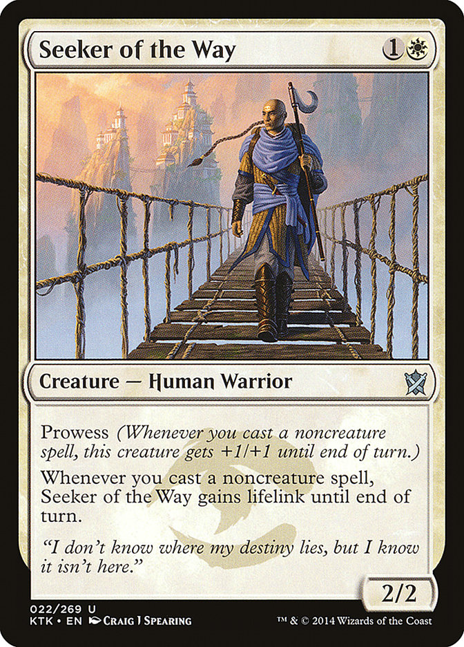 Seeker of the Way [Khans of Tarkir] MTG Single Magic: The Gathering    | Red Claw Gaming