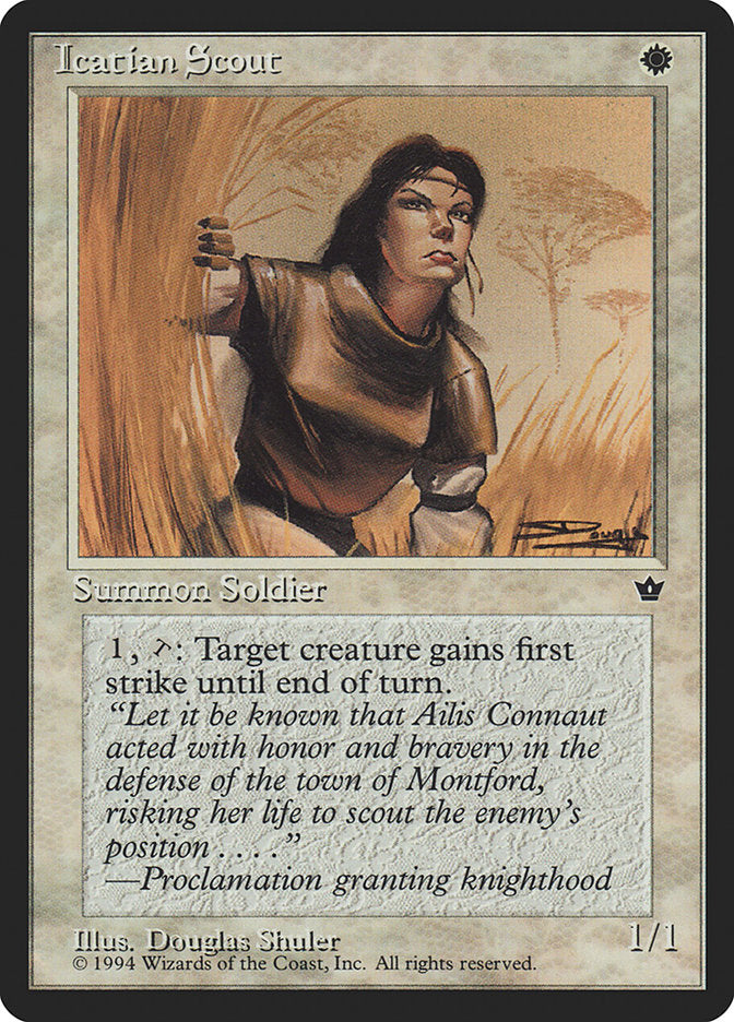 Icatian Scout (Douglas Shuler) [Fallen Empires] MTG Single Magic: The Gathering    | Red Claw Gaming