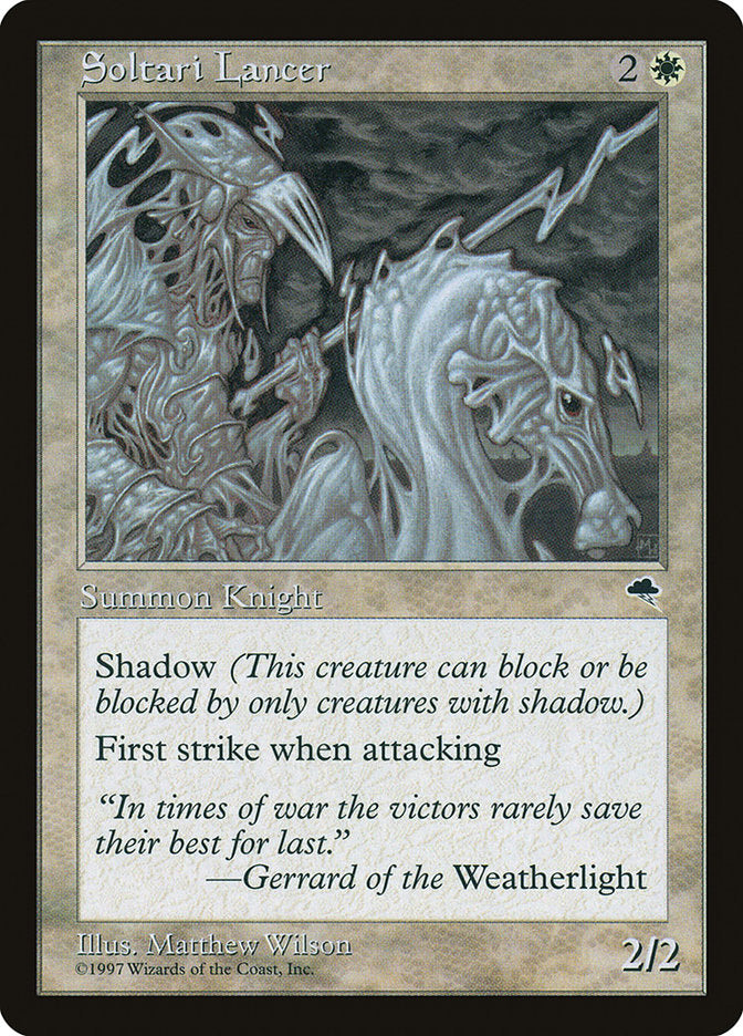 Soltari Lancer [Tempest] MTG Single Magic: The Gathering    | Red Claw Gaming