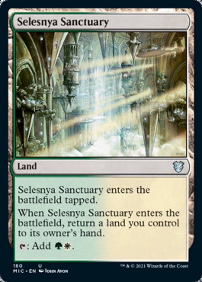 Selesnya Sanctuary [Innistrad: Midnight Hunt Commander] MTG Single Magic: The Gathering    | Red Claw Gaming