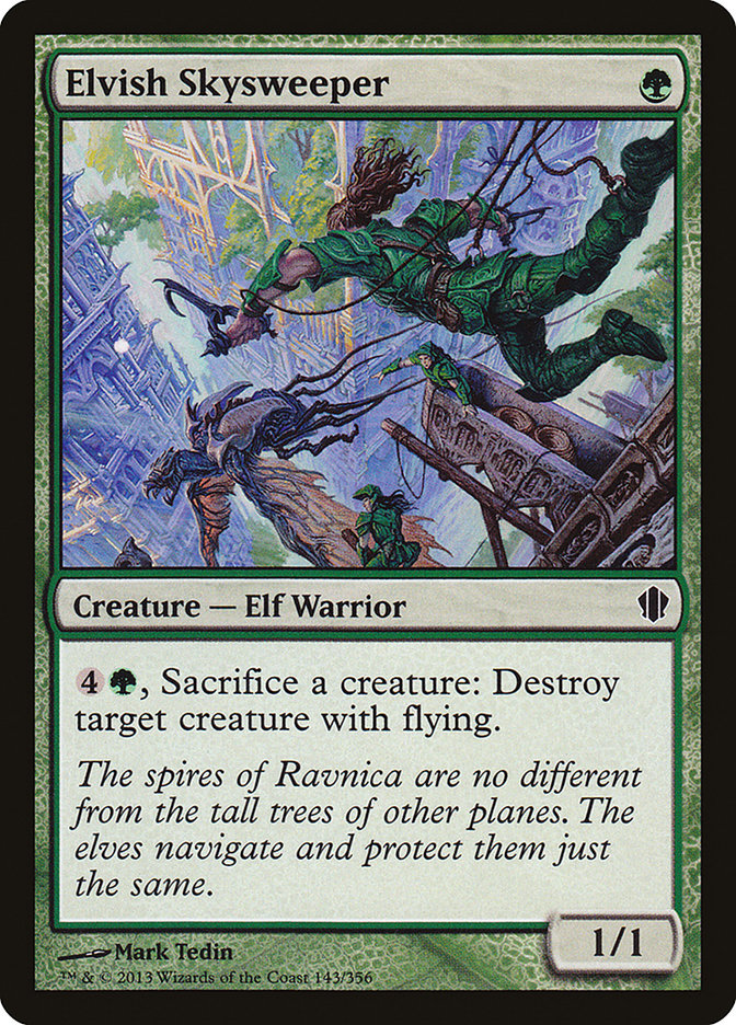 Elvish Skysweeper [Commander 2013] MTG Single Magic: The Gathering    | Red Claw Gaming