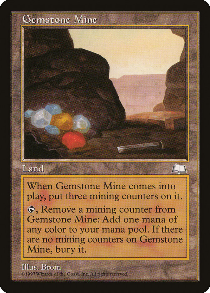 Gemstone Mine [Weatherlight] MTG Single Magic: The Gathering    | Red Claw Gaming