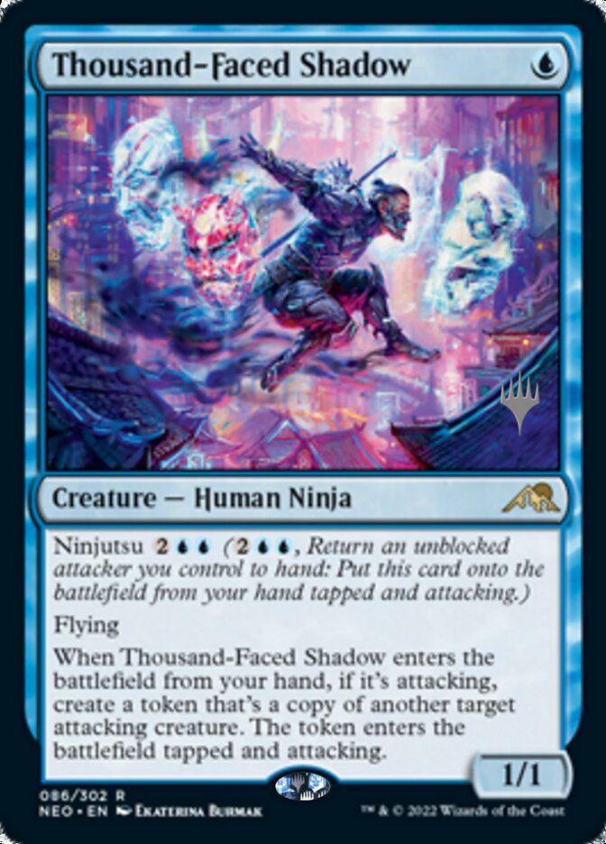 Thousand-Faced Shadow (Promo Pack) [Kamigawa: Neon Dynasty Promos] MTG Single Magic: The Gathering    | Red Claw Gaming