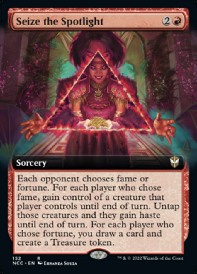 Seize the Spotlight (Extended Art) [Streets of New Capenna Commander] MTG Single Magic: The Gathering    | Red Claw Gaming