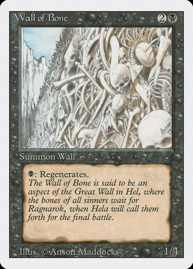 Wall of Bone [Revised Edition] MTG Single Magic: The Gathering    | Red Claw Gaming