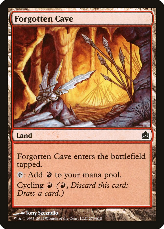 Forgotten Cave [Commander 2011] MTG Single Magic: The Gathering    | Red Claw Gaming