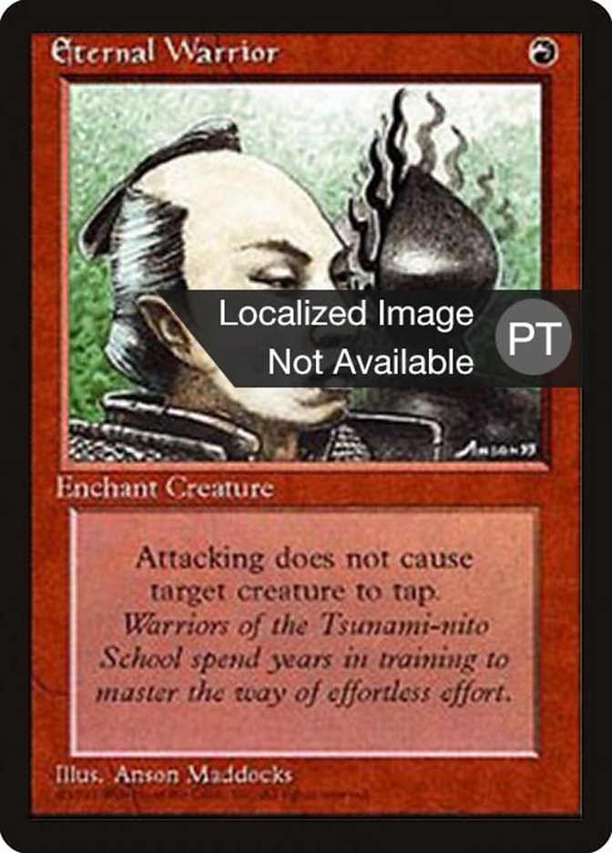 Eternal Warrior [Fourth Edition (Foreign Black Border)] MTG Single Magic: The Gathering    | Red Claw Gaming
