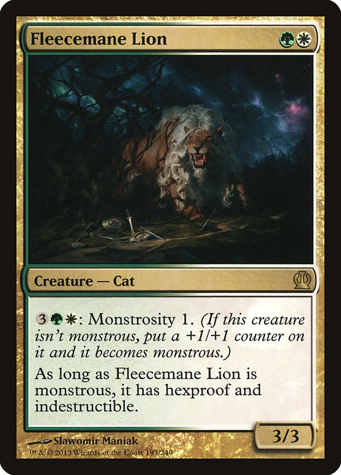 Fleecemane Lion [Theros] MTG Single Magic: The Gathering    | Red Claw Gaming