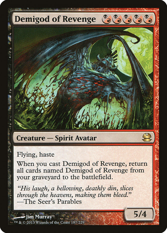 Demigod of Revenge [Modern Masters] MTG Single Magic: The Gathering    | Red Claw Gaming