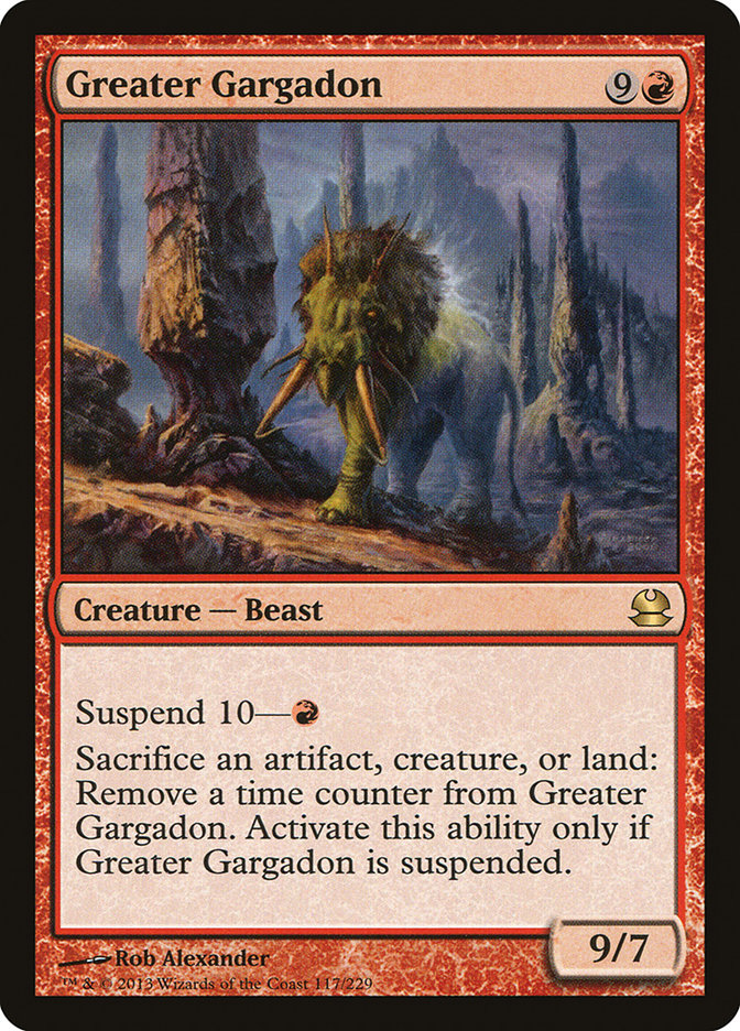 Greater Gargadon [Modern Masters] MTG Single Magic: The Gathering    | Red Claw Gaming