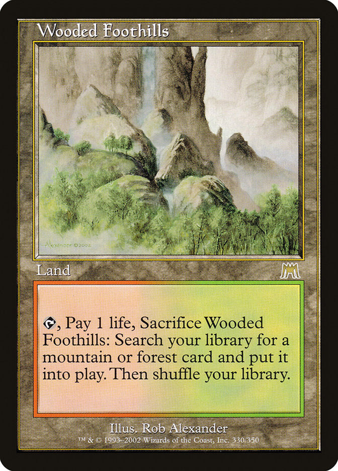 Wooded Foothills [Onslaught] MTG Single Magic: The Gathering    | Red Claw Gaming