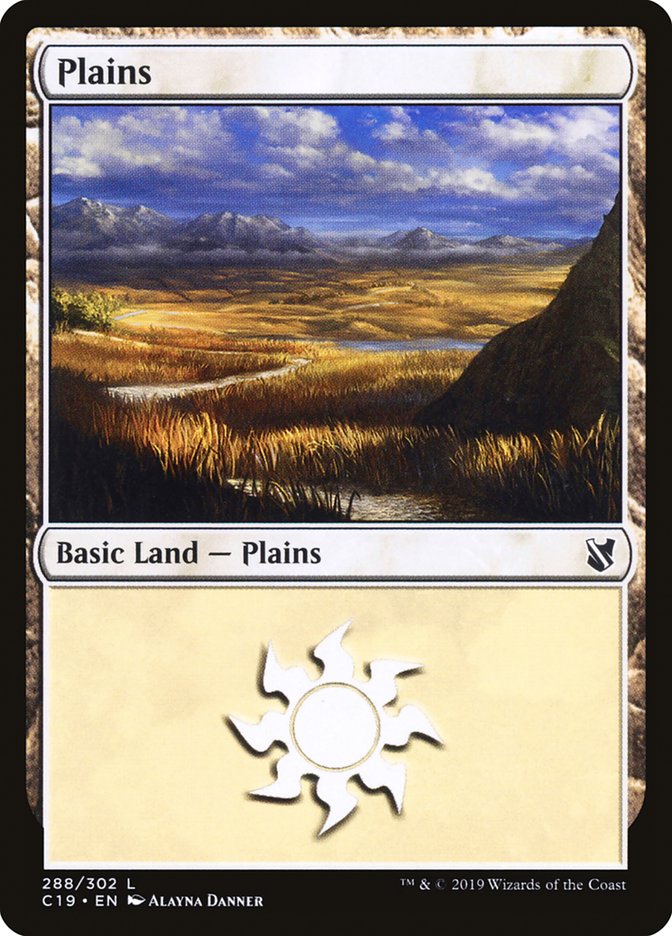 Plains (288) [Commander 2019] MTG Single Magic: The Gathering    | Red Claw Gaming