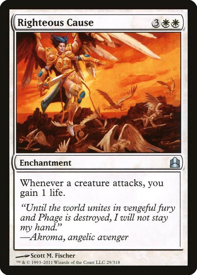 Righteous Cause [Commander 2011] MTG Single Magic: The Gathering    | Red Claw Gaming