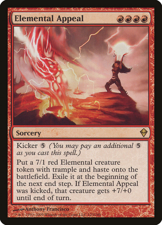 Elemental Appeal [Zendikar] MTG Single Magic: The Gathering    | Red Claw Gaming