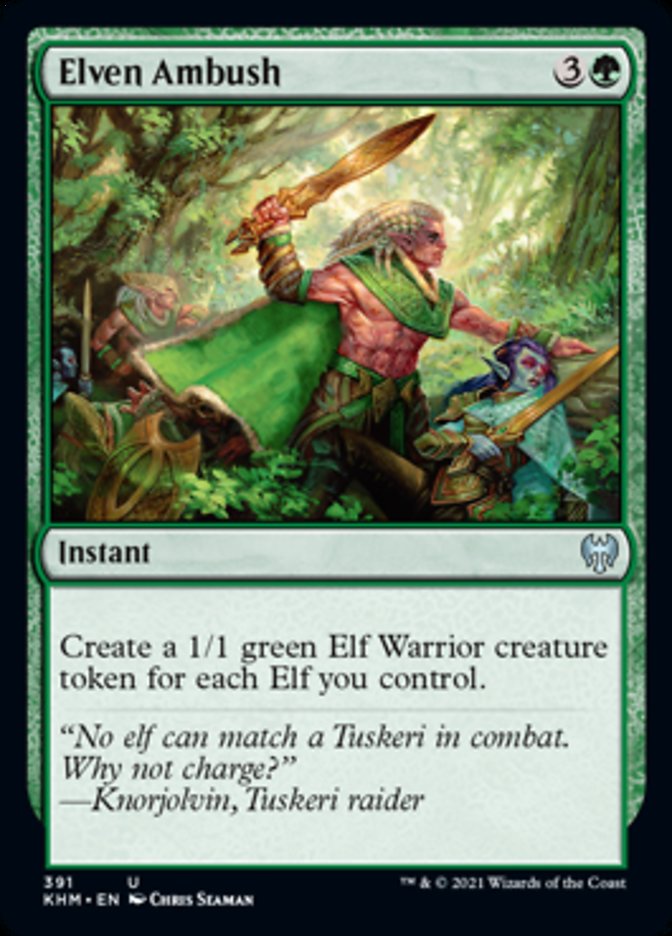 Elven Ambush [Kaldheim] MTG Single Magic: The Gathering    | Red Claw Gaming
