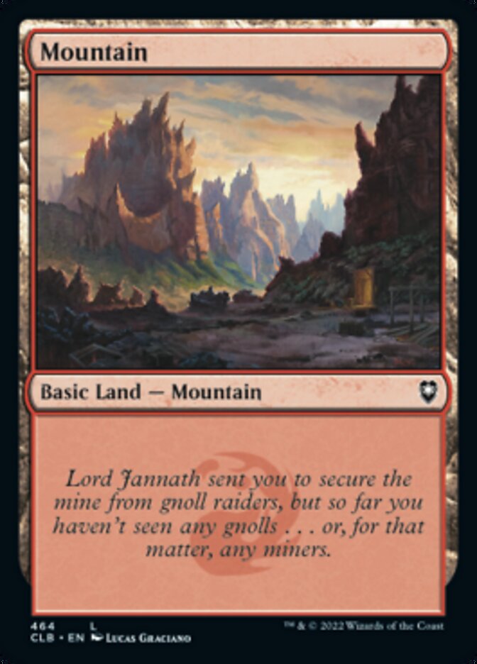 Mountain (464) [Commander Legends: Battle for Baldur's Gate] MTG Single Magic: The Gathering    | Red Claw Gaming