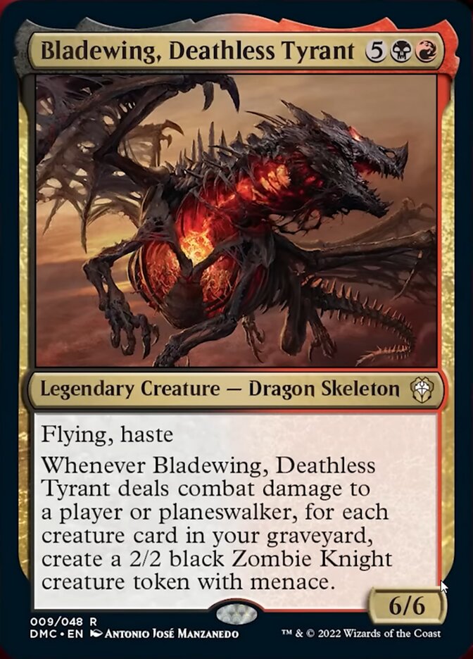 Bladewing, Deathless Tyrant [Dominaria United Commander] MTG Single Magic: The Gathering    | Red Claw Gaming