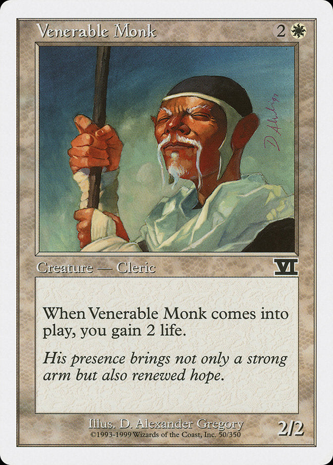 Venerable Monk [Classic Sixth Edition] MTG Single Magic: The Gathering    | Red Claw Gaming
